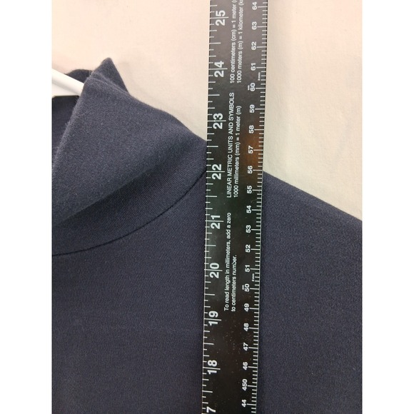 Ralph Lauren Sport Mock Neck Top L Navy Red Pony Long Sleeve (79 characters — o - Picture 5 of 6